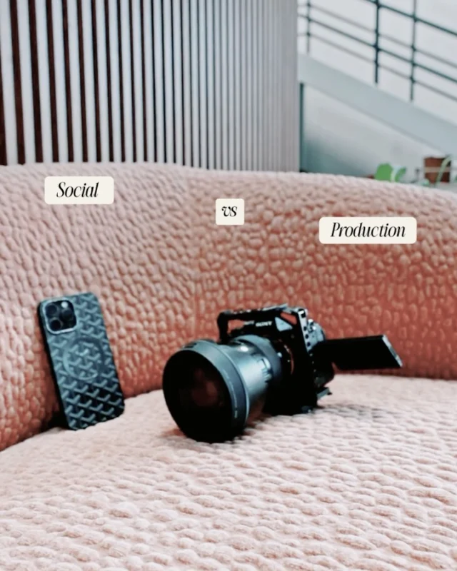 Social content moves fast. Production moves differently. Both matter equally.

One captures the behind-the-scenes, the energy, the moments happening in real time. The other creates the polished campaign assets that live far beyond launch day.

#TishTash #ContentProduction #BehindTheScenes